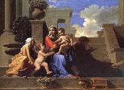 The Saint Family on the stair Nicolas Poussin